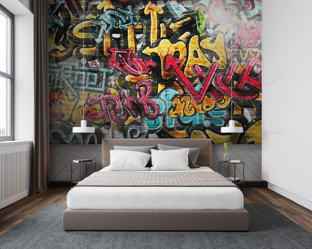 Wall with graffiti on it Wall with graffiti on it