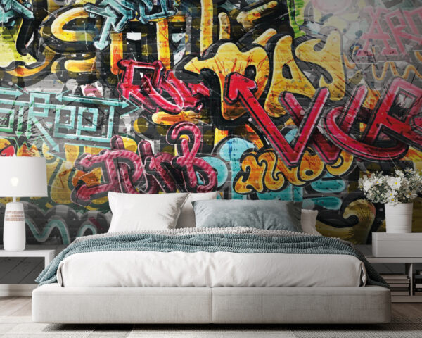 Wall with graffiti on it Wall with graffiti on it