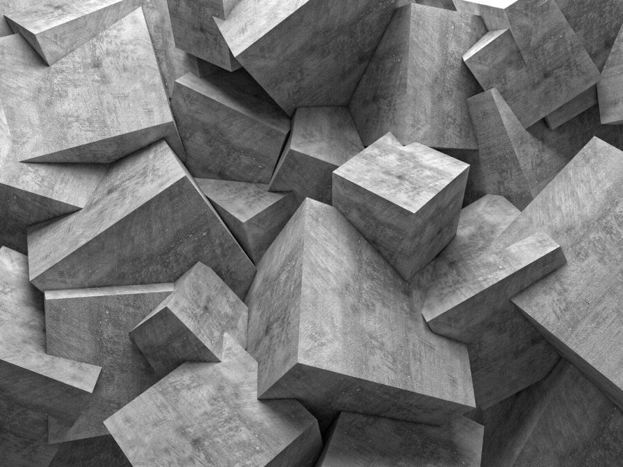Group of cubes stacked together Group of cubes stacked together