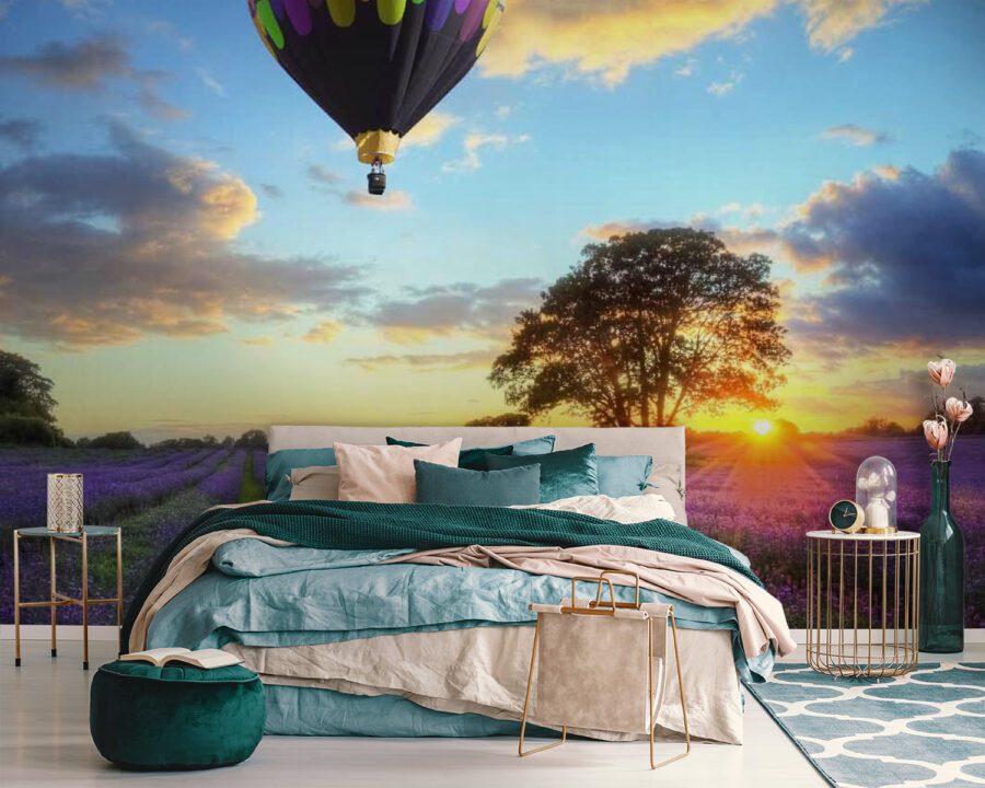 u56863pib111 900x720 - Group of hot air balloons flying over a field of flowers - tegory