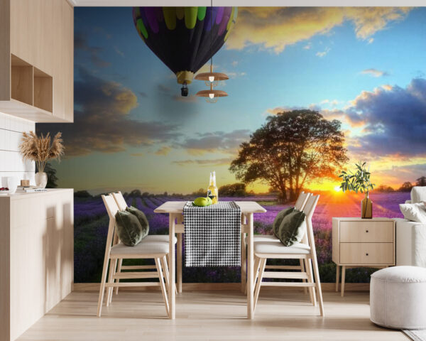 Group of hot air balloons flying over a field of flowers u56863pik119 600x480 - Group of hot air balloons flying over a field of flowers - tegory