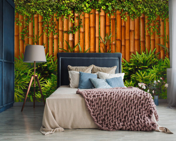 Bamboo fence with plants u60041pib87 600x480 - Bamboo fence with plants - tegory