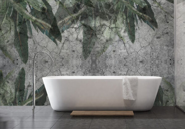 Wall murals Textured leaves on a weathered surface (SKU: u60048) Wall murals Wall murals Textured leaves on a weathered surface (SKU: u60048)