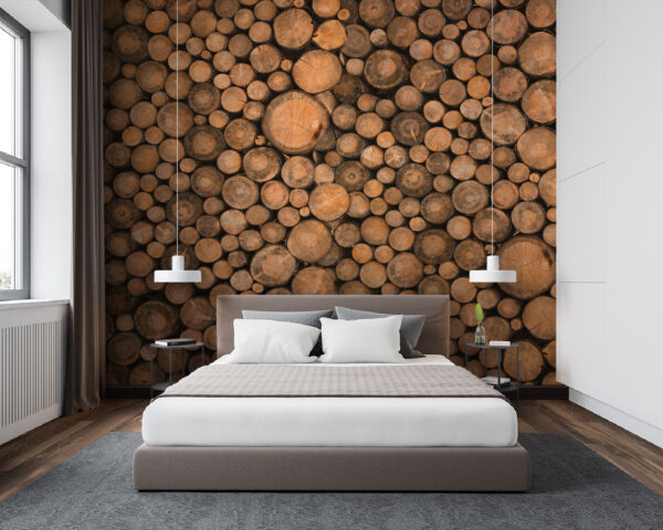 Group of round logs Group of round logs