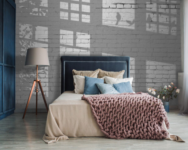 Wall with windows and birds shadow u60229pib87m 600x480 - Wall with windows and birds shadow - tegory