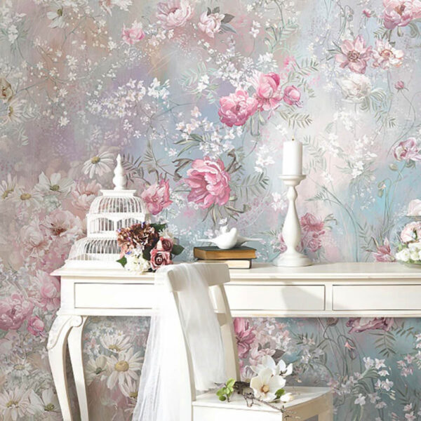 Painting of flowers on a wall u66461pih1m 600x600 - Painting of flowers on a wall - tegory