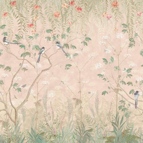 Wallpaper with birds on trees and flowers u66462p 600x600 - Wallpaper with birds on trees and flowers - tegory