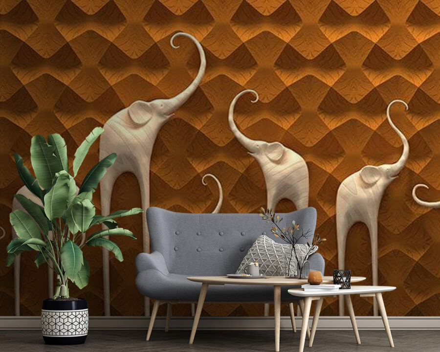 u66588pig4 900x720 - Group of elephants on a wall - tegory
