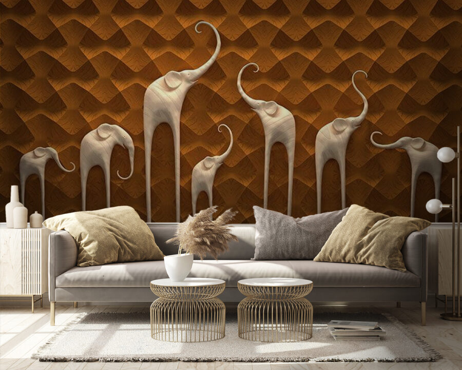 u66588pig9 900x720 - Group of elephants on a wall - tegory