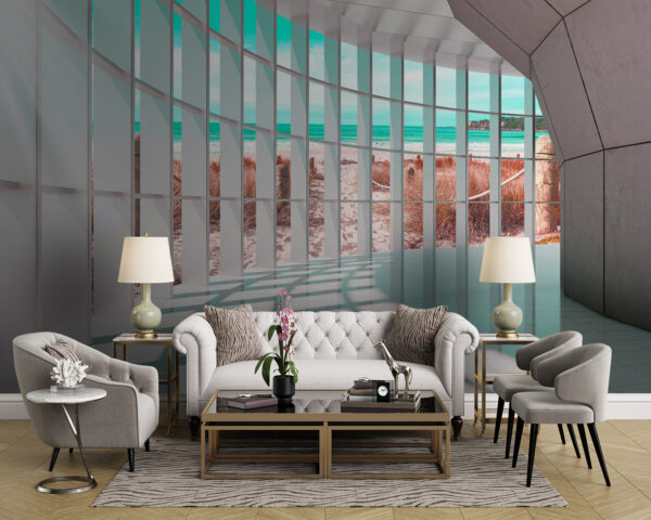 Large room with large windows Large room with large windows