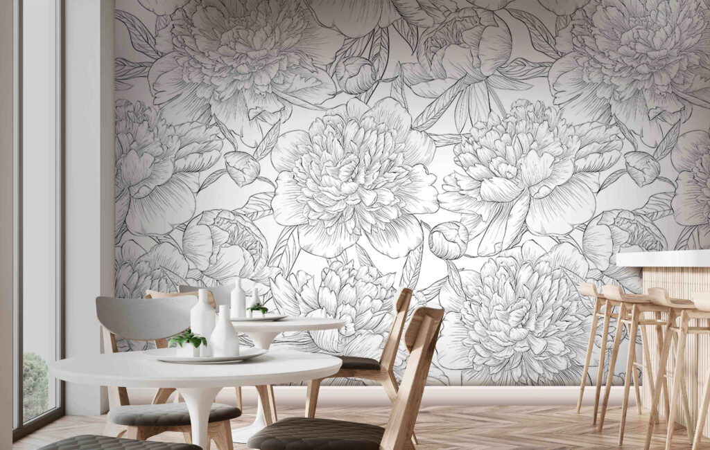 Pattern of flowers and leaves Pattern of flowers and leaves