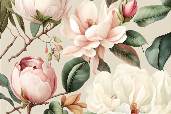 Elegant flowers in soft pastel colors. Elegant flowers in soft pastel colors.