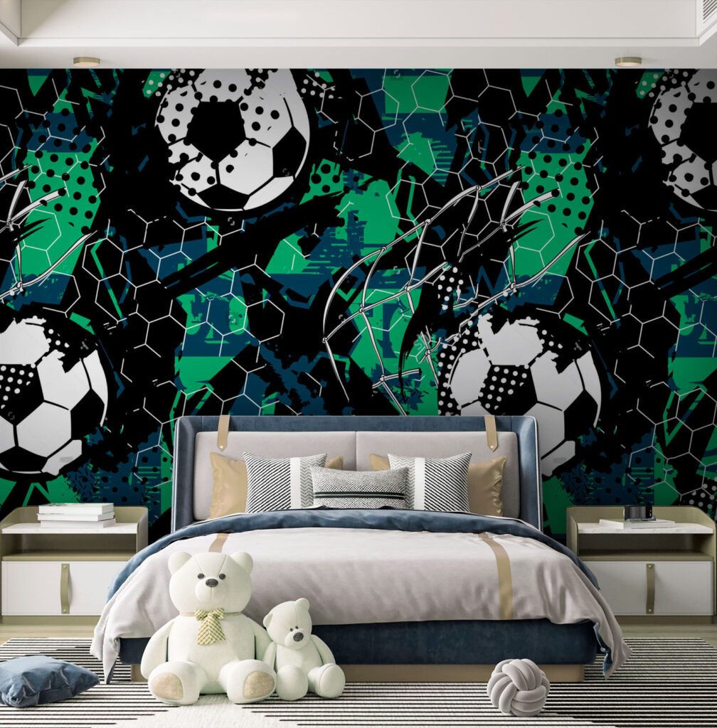 Pattern of football balls Pattern of football balls