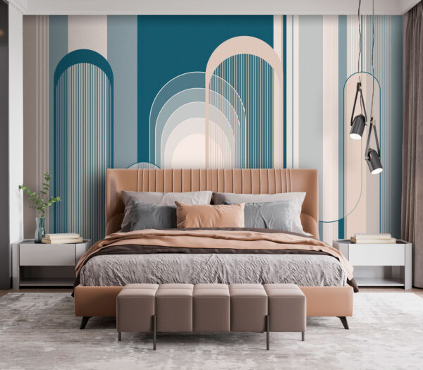 Blue and white art deco pattern u73099pib1 600x525 - Blue and white art deco pattern