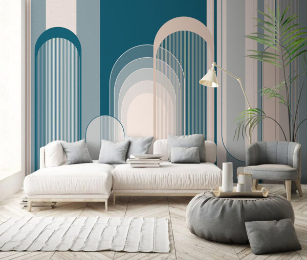 Blue and white art deco pattern u73099pig1 600x509 - Blue and white art deco pattern