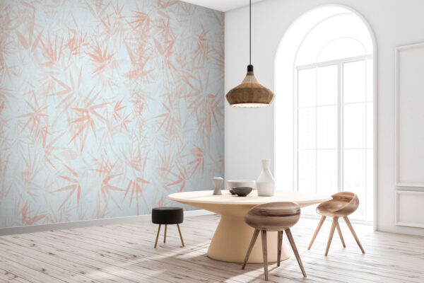 Wall murals White surface with brown leaves Wall murals White surface with brown leaves