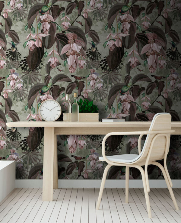 Pattern of flowers and birds u73557piw1 600x738 - Pattern of flowers and birds - tegory