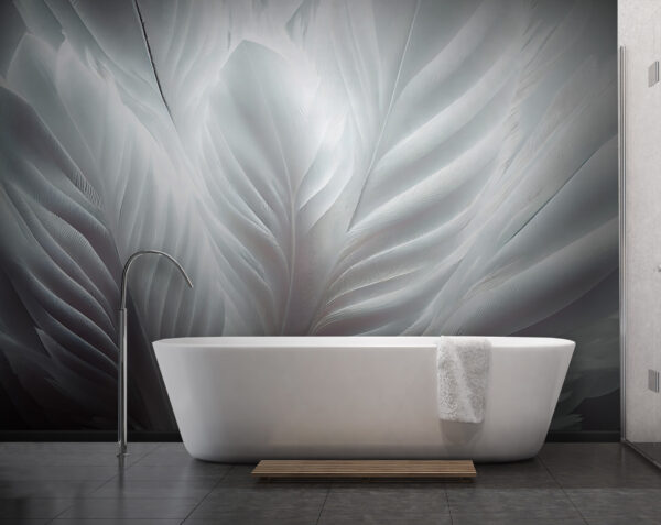 Delicate white feather textures intertwining u73694pit1 600x477 - Delicate white feather textures intertwining
