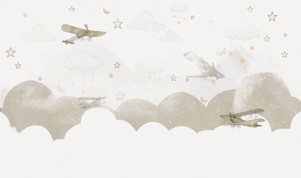 Group of airplanes flying in the sky Group of airplanes flying in the sky