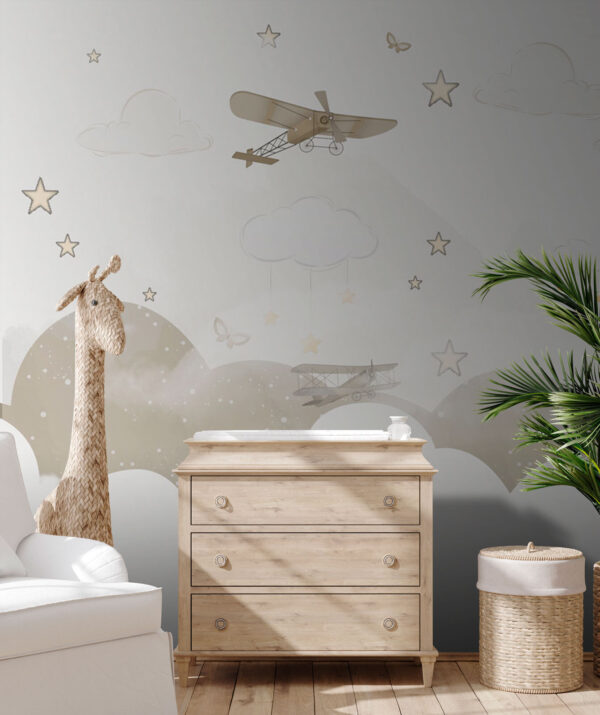 Group of airplanes flying in the sky Group of airplanes flying in the sky