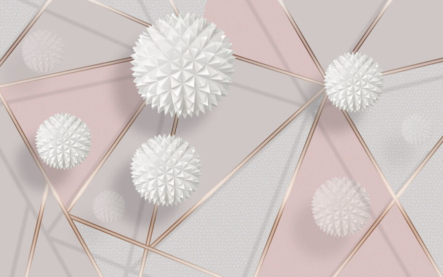 White and pink geometrical design