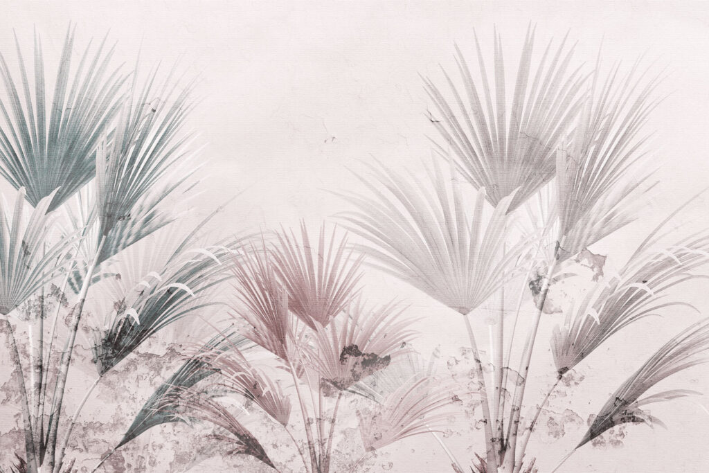 Elegant palm leaves on a soft background. Elegant palm leaves on a soft background.