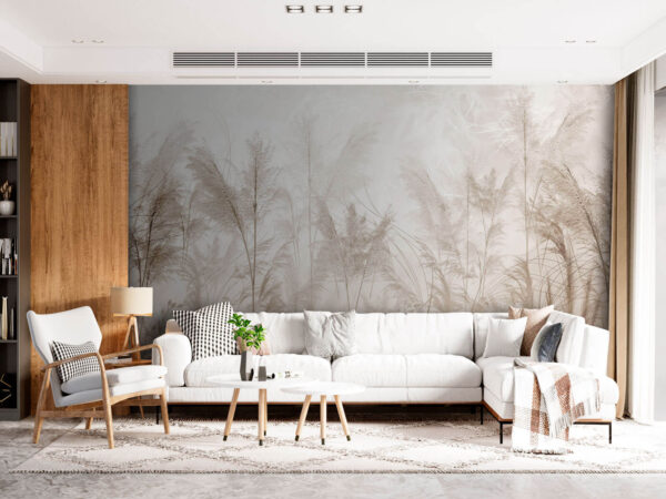 Field of grass with flowers Wall murals Field of grass with flowers