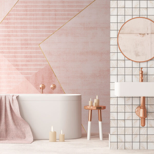 Blush Tones in Geometric Harmony Blush Tones in Geometric Harmony