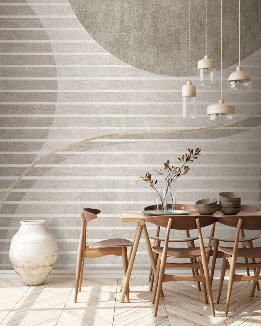 Grey and white wallpaper with circles and lines Grey and white wallpaper with circles and lines