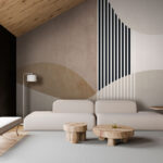 Wall murals Abstract shapes in neutral tones