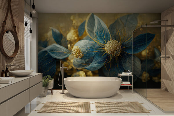 Elegant blue leaves and delicate blooms. Elegant blue leaves and delicate blooms.