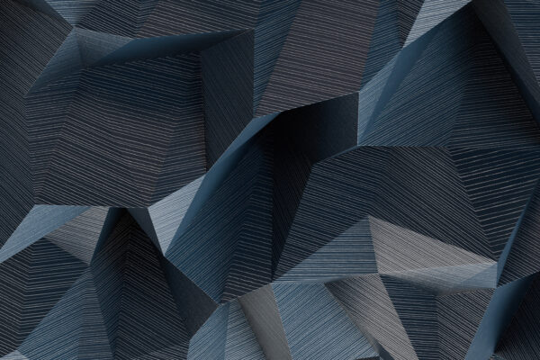 Geometric waves in shades of blue. Geometric waves in shades of blue.