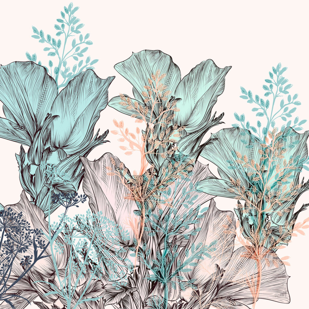 Delicate botanical dreamscape in hues. u74399p 1024x1024 - Delicate botanical dreamscape in hues. - tegory