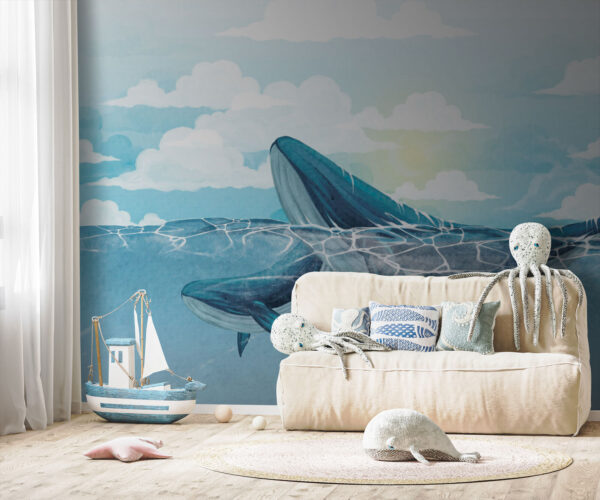 Whale swimming in the water u74467pir1m 600x500 - Whale swimming in the water - tegory