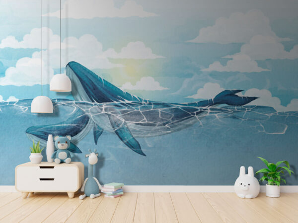Whale swimming in the water u74467pir2 600x450 - Whale swimming in the water - tegory
