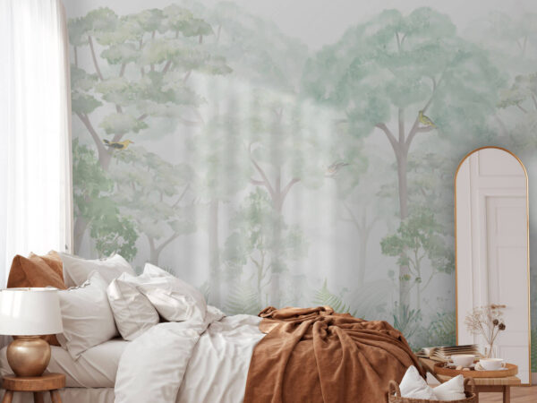 Wallpaper with trees and plants Wall murals Wallpaper with trees and plants