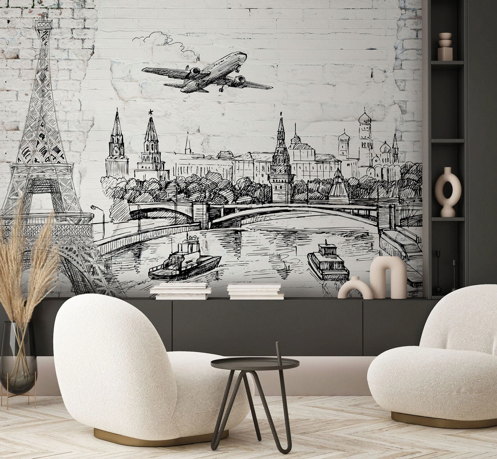 u74537pih2m - Drawing of a city and a bridge - tegory