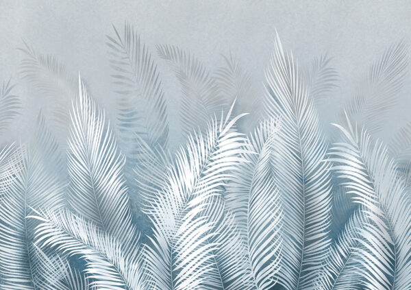 A white feathered leaves A white feathered leaves