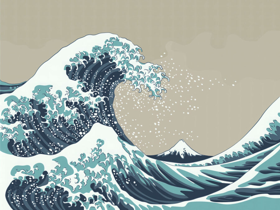 Wall murals Large wave of water - Image 4