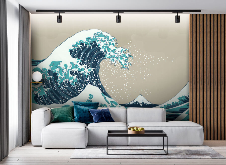Wall murals Large wave of water - Image 2