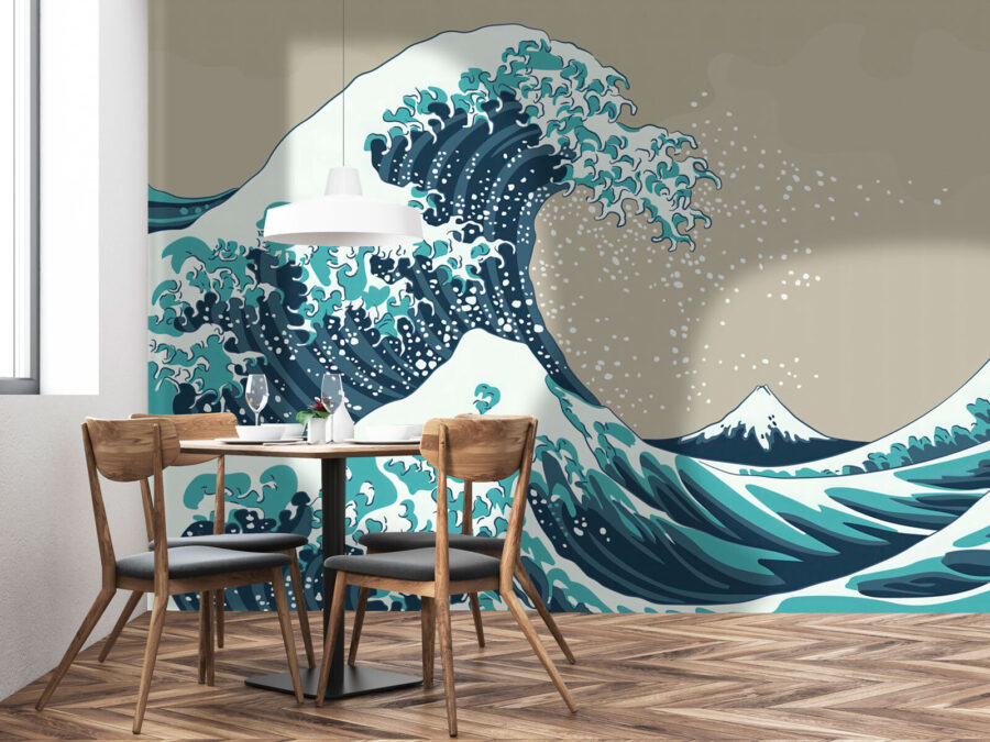 Wall murals Large wave of water - Image 3