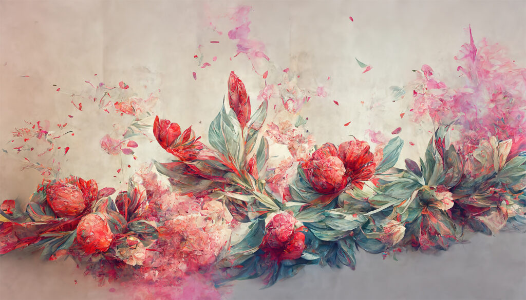 Painting of flowers and leaves u74680p 1024x585 - Painting of flowers and leaves - tegory