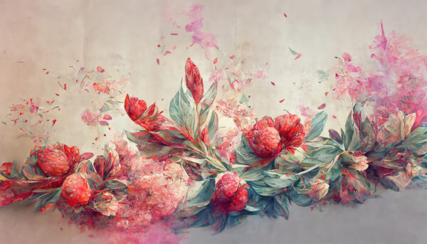 Painting of flowers and leaves u74680p 600x343 - Painting of flowers and leaves - tegory