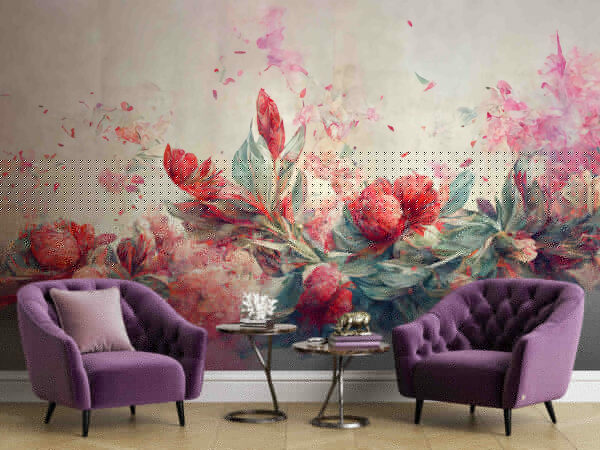 Painting of flowers and leaves u74680pig1m 600x450 - Painting of flowers and leaves - tegory