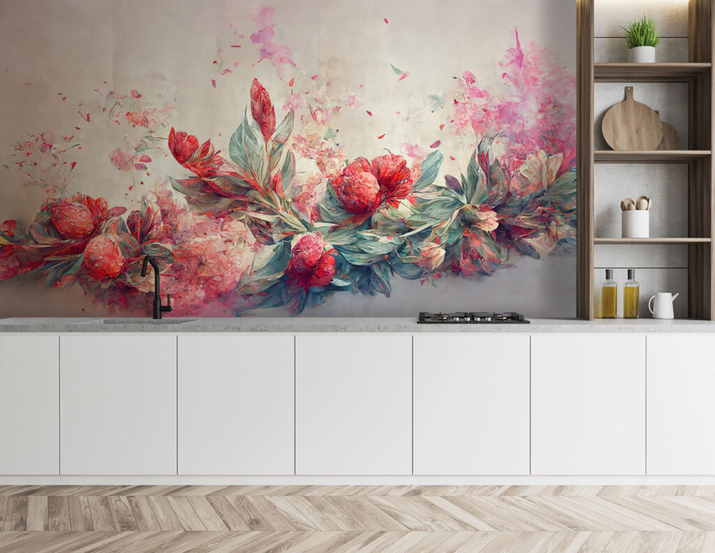 Painting of flowers and leaves u74680pik1 1024x791 - Painting of flowers and leaves - tegory