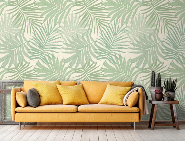 Pattern of leaves on a white background Pattern of leaves on a white background