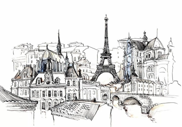 Drawing of a city Drawing of a city
