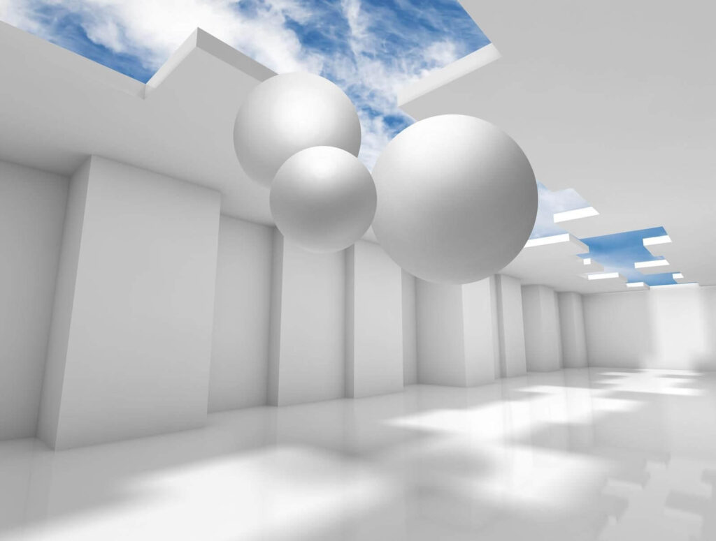 White room with white walls and white balls u77820p 1024x775 - White room with white walls and white balls - tegory