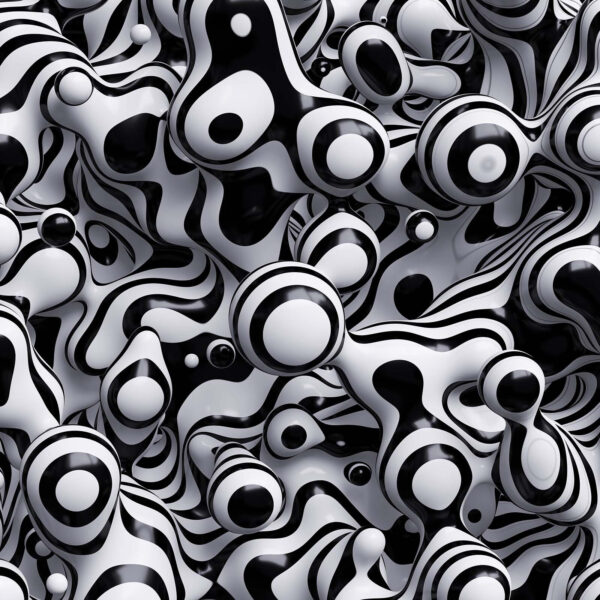 Black and white striped object Black and white striped object