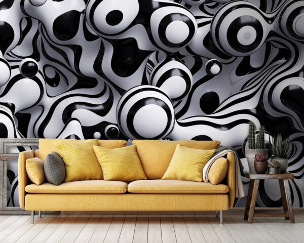 Black and white striped object Black and white striped object